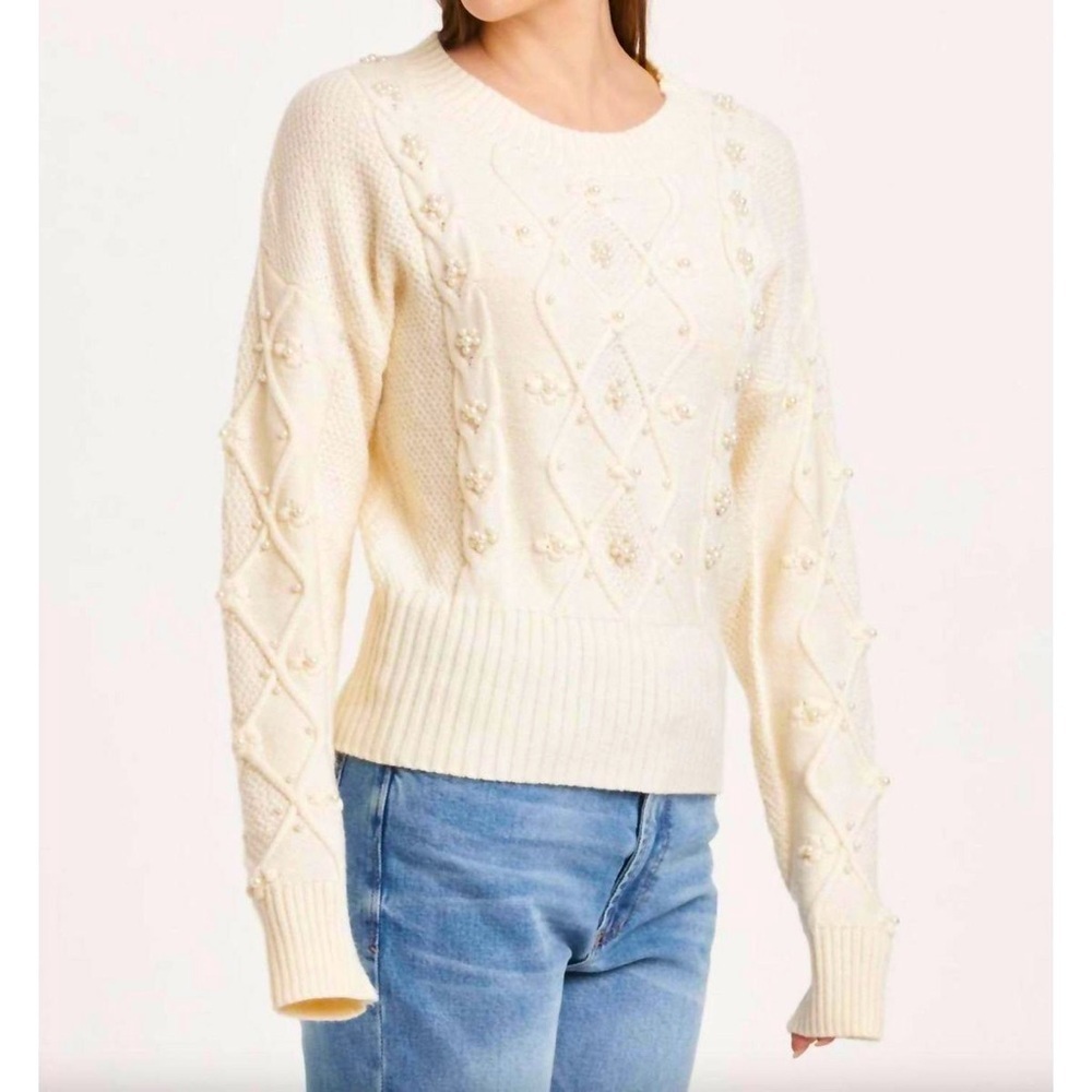 Another Love Cream Textured‎ Sweater